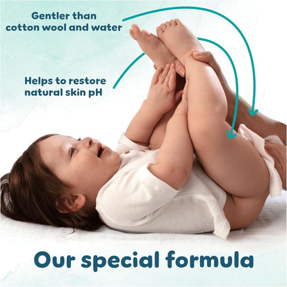 Pampers Harmonie Aqua Baby Wipes Plastic Free – 1152 Count | 99% Water | Sensitive & Newborn Skin