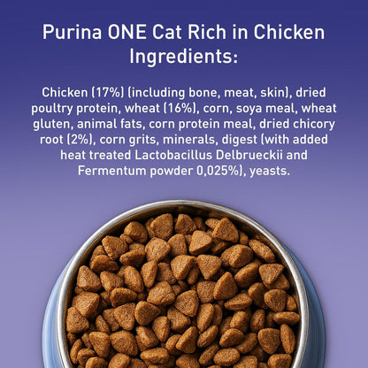 PURINA ONE Adult Dry Cat Food – Rich in Chicken 7.5KG