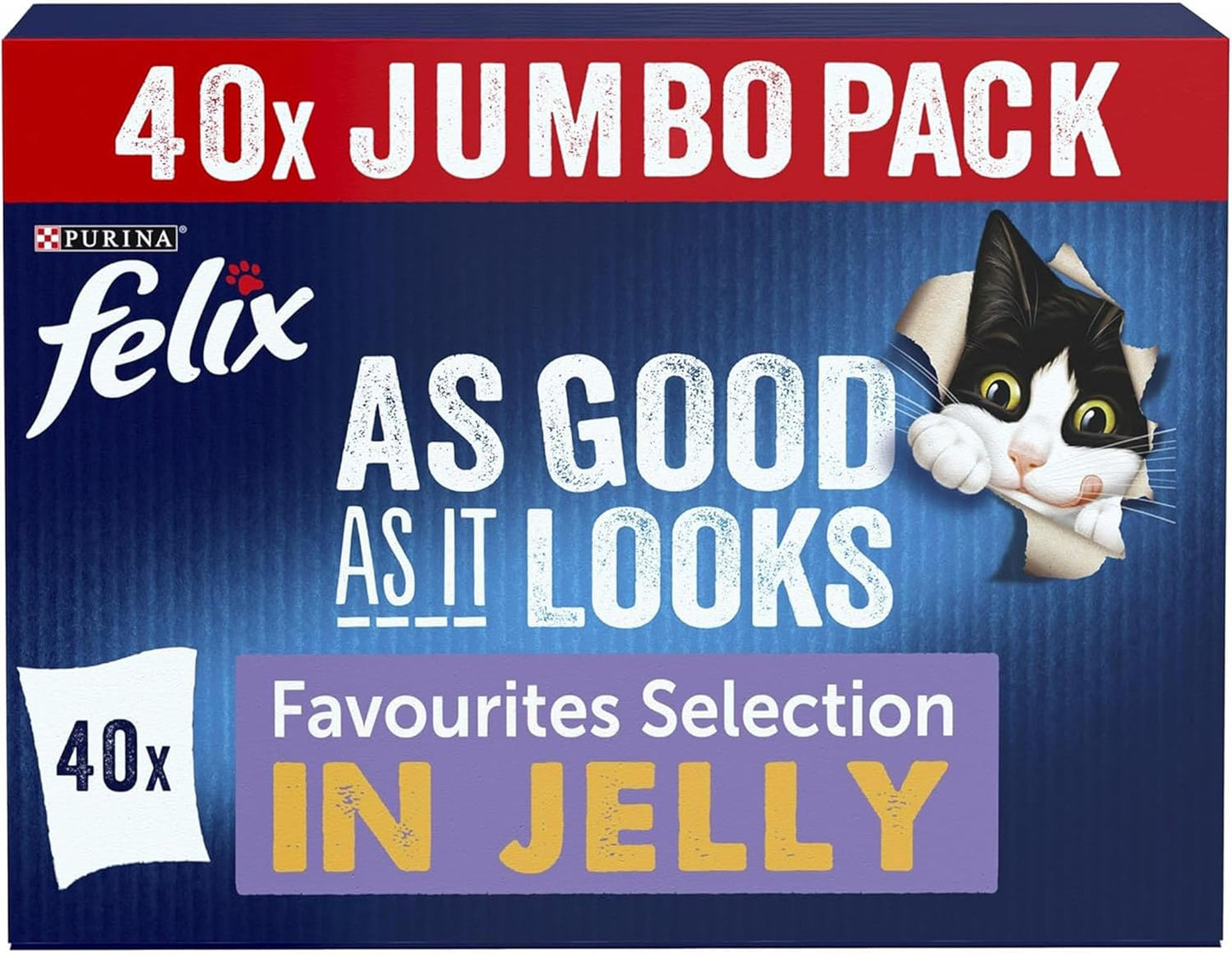 FELIX As Good As It Looks Favourites Selection in Jelly – 40 x 85g
