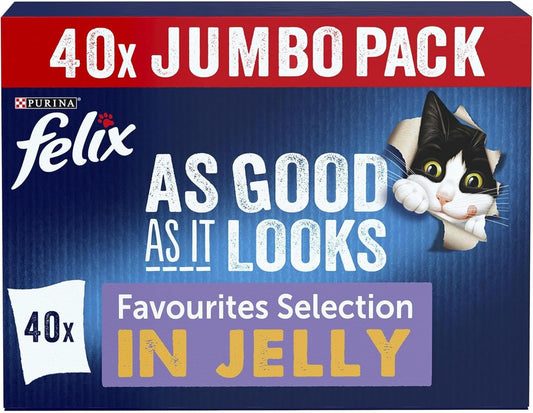 FELIX As Good As It Looks Favourites Selection in Jelly – 40 x 85g