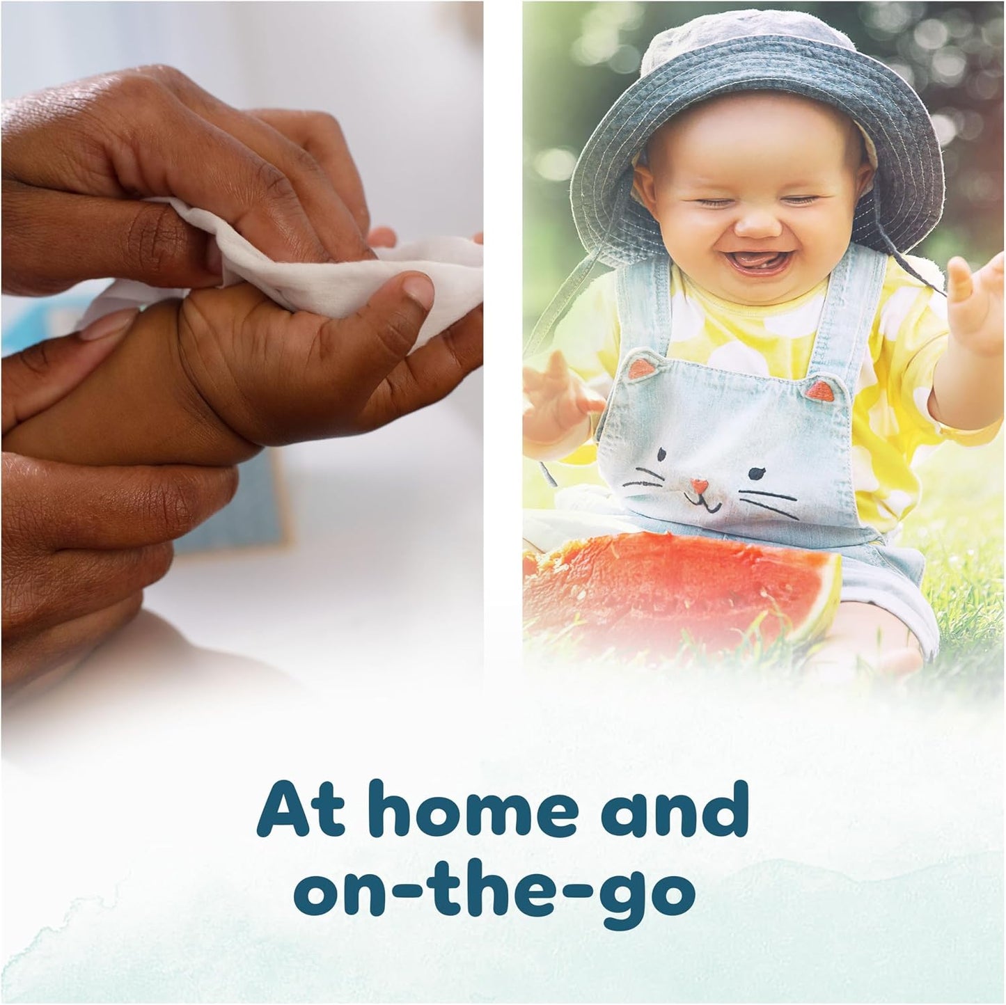 Pampers Harmonie Aqua Baby Wipes Plastic Free – 1152 Count | 99% Water | Sensitive & Newborn Skin