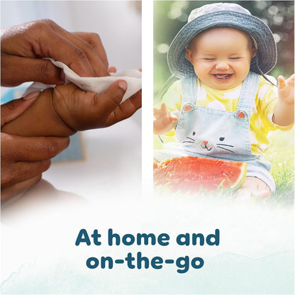 Pampers Harmonie Aqua Baby Wipes Plastic Free – 1152 Count | 99% Water | Sensitive & Newborn Skin