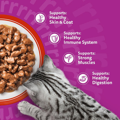 WHISKAS 1+ Adult Classic Selection in Gravy – 84 x 85g