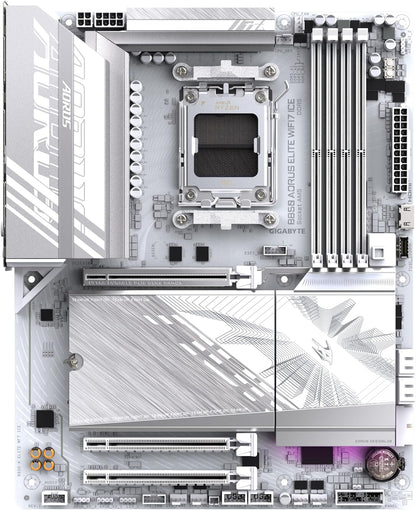 Gigabyte B850 AORUS ELITE WIFI7 ICE White AMD Ryzen AM5 ATX Motherboard (B850 AORUS ELITE WIFI7 ICE)