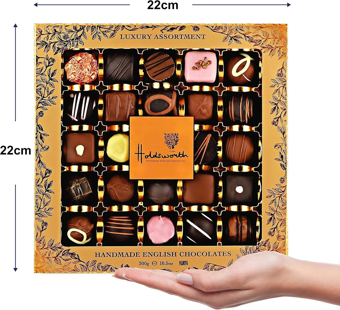 Holdsworth Chocolates Gift Box Luxury Assortment – Classic Chocolate Gift Set 300g