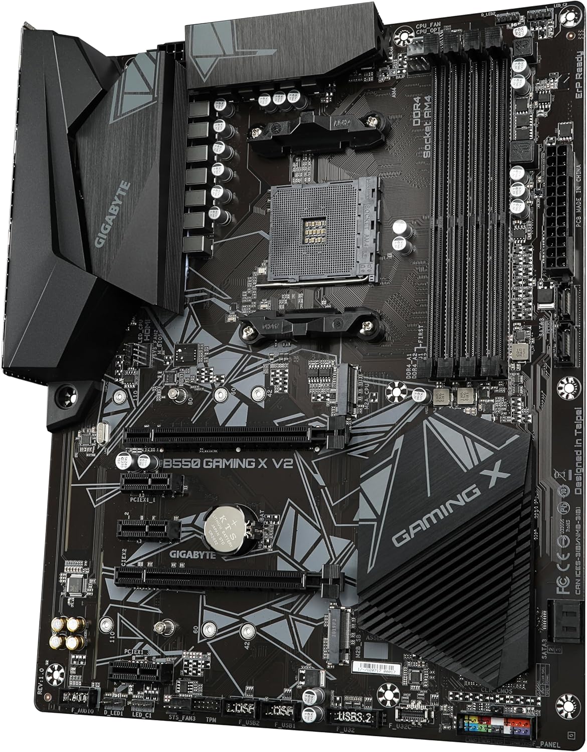 GIGABYTE B550 Gaming X V2 Motherboard (Socket AM4, ATX, DDR4, Dual M.2, GbE LAN)