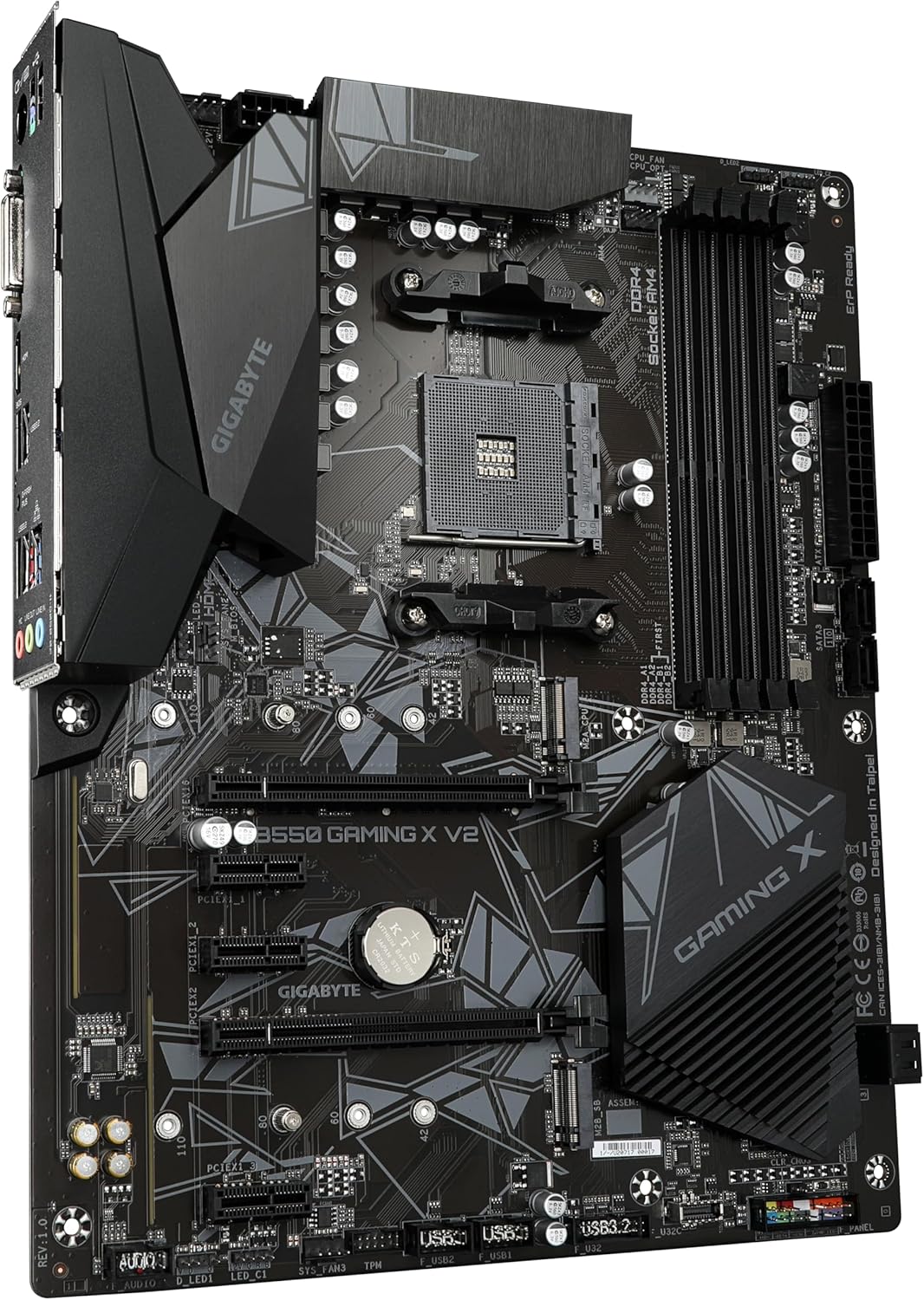 GIGABYTE B550 Gaming X V2 Motherboard (Socket AM4, ATX, DDR4, Dual M.2, GbE LAN)