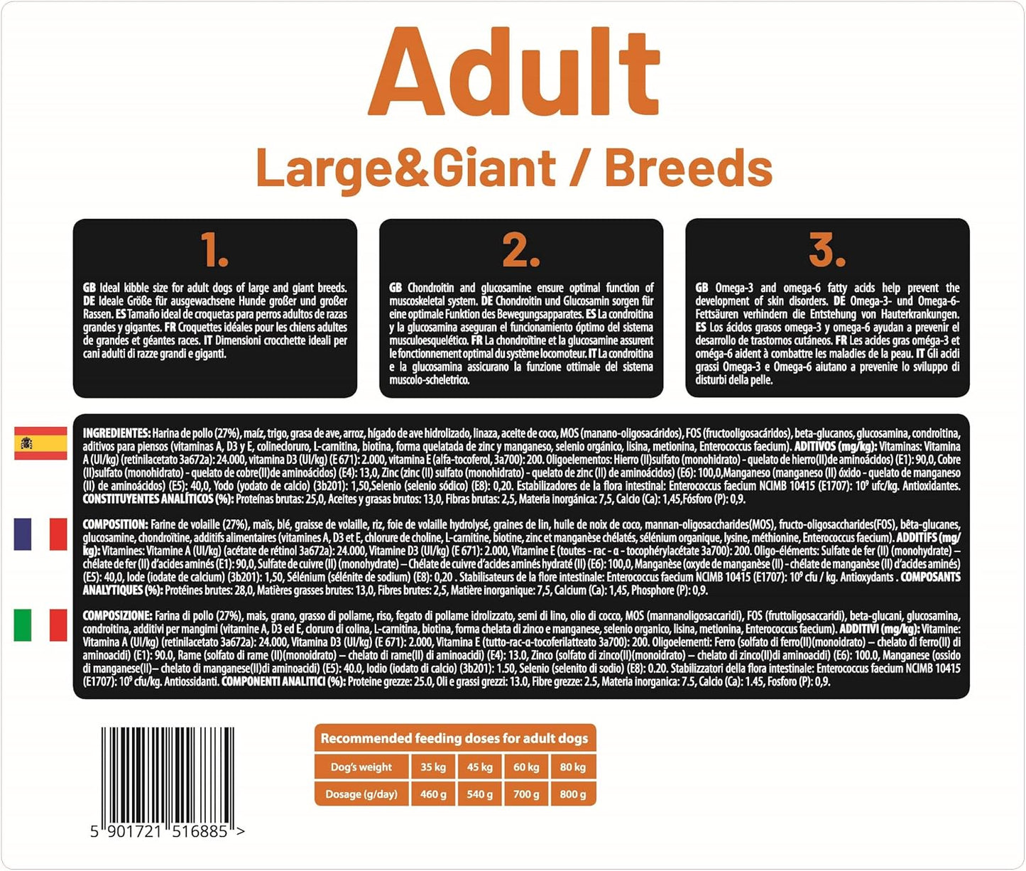 The Hunger of the Wolf Dry Dog Food for Large & Giant Breeds – Chicken – 14KG